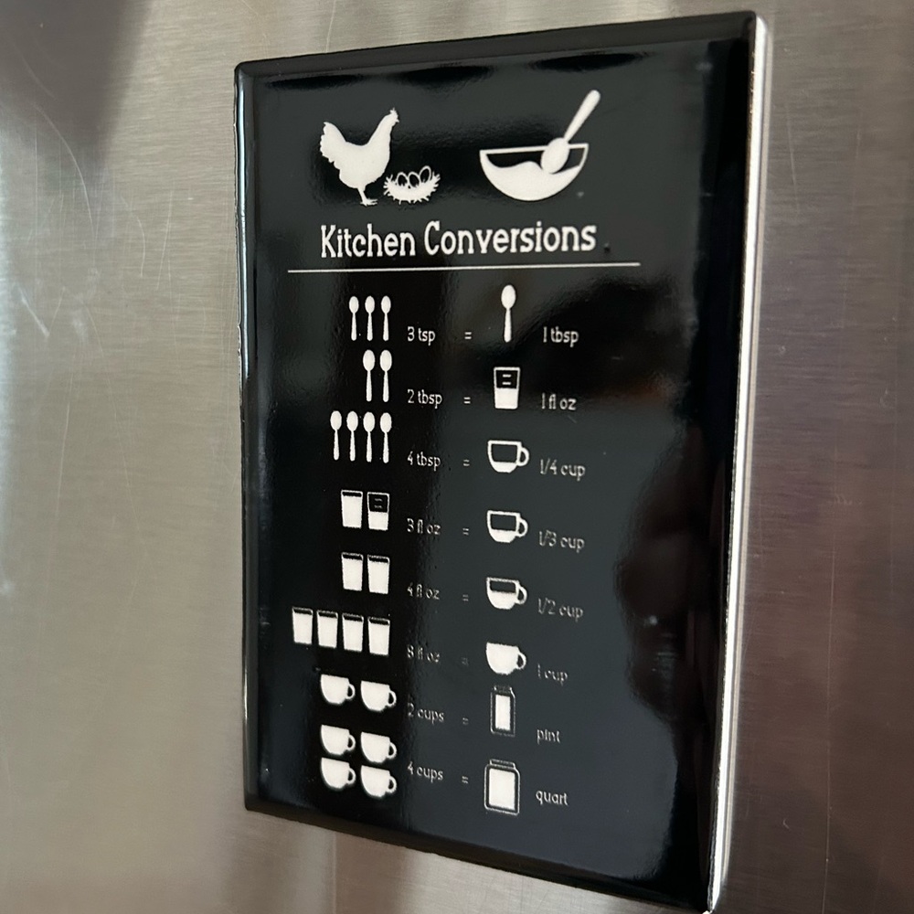 Kitchen Conversions Ceramic Magnet - Black